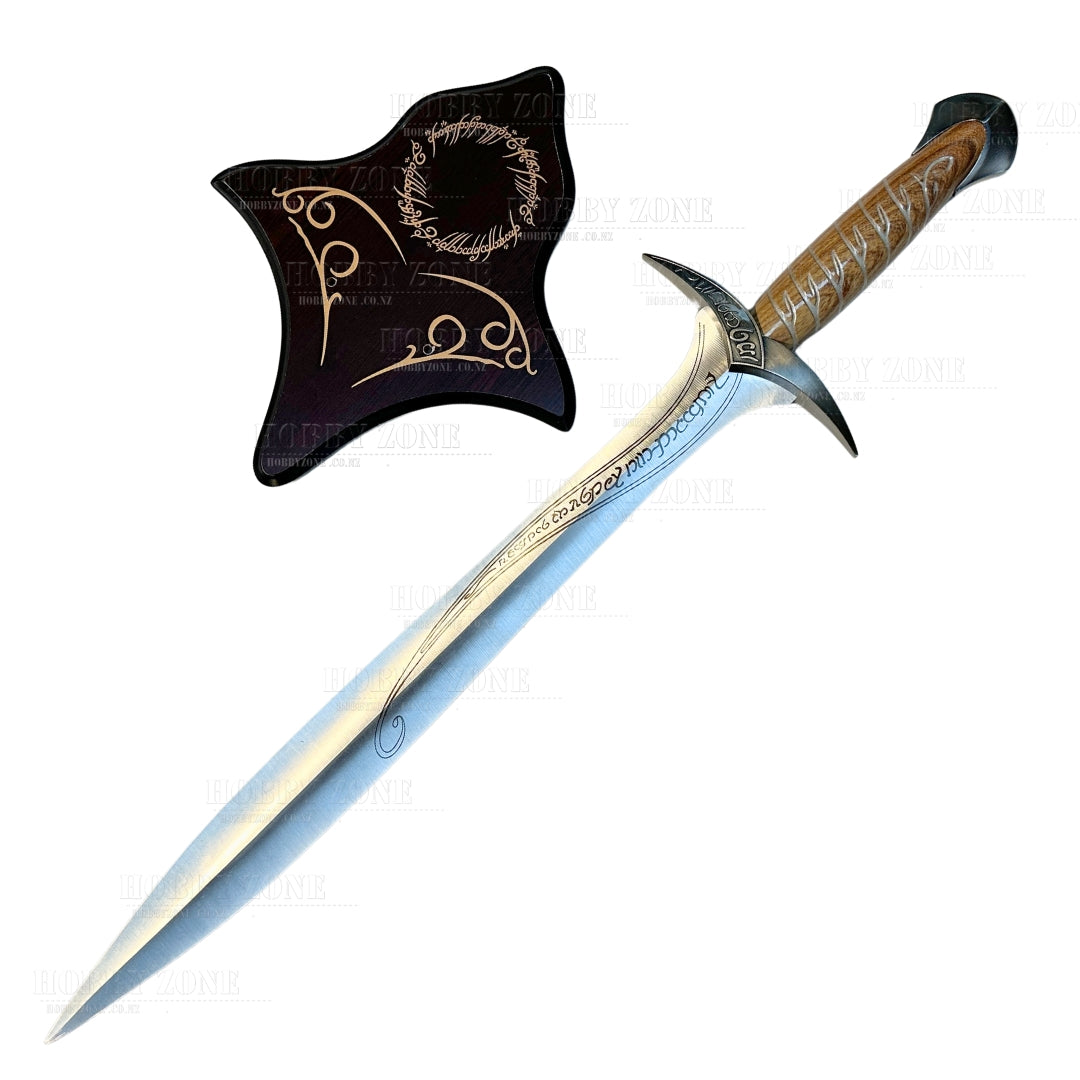 ロードオブザSTING LOTR Sting Sword of Frodo with Wooden Backboard | Hobby Zone