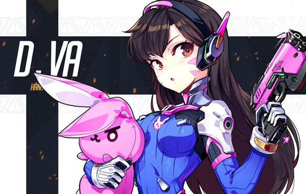 Overwatch D.VA Premium Pink Costume - Button-Up Hoodie