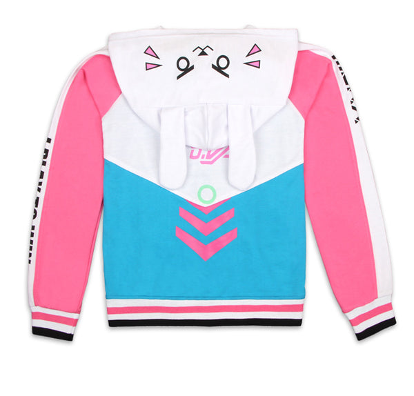 Overwatch D.VA Premium Pink Costume - Button-Up Hoodie
