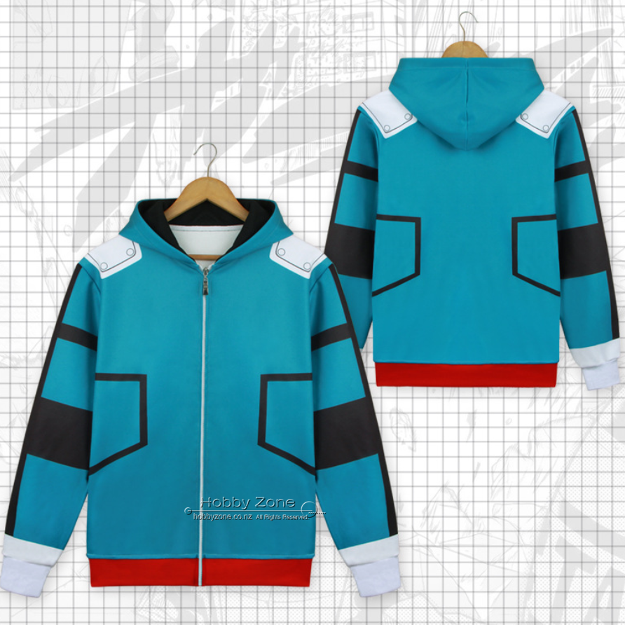 My Hero Academia Deku Battle Suit Cosplay Hoodie Hobby Zone