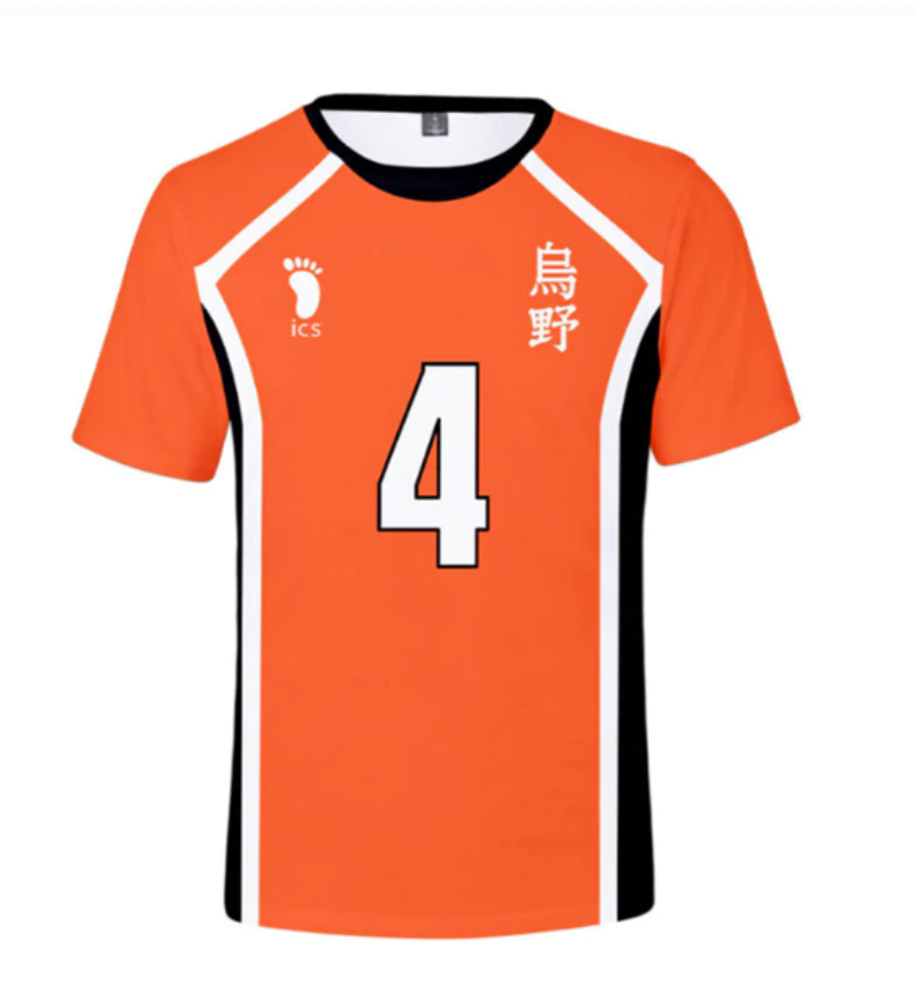 Haikyuu Cosplay T shirt Karasuno High School Volleyball Jersey