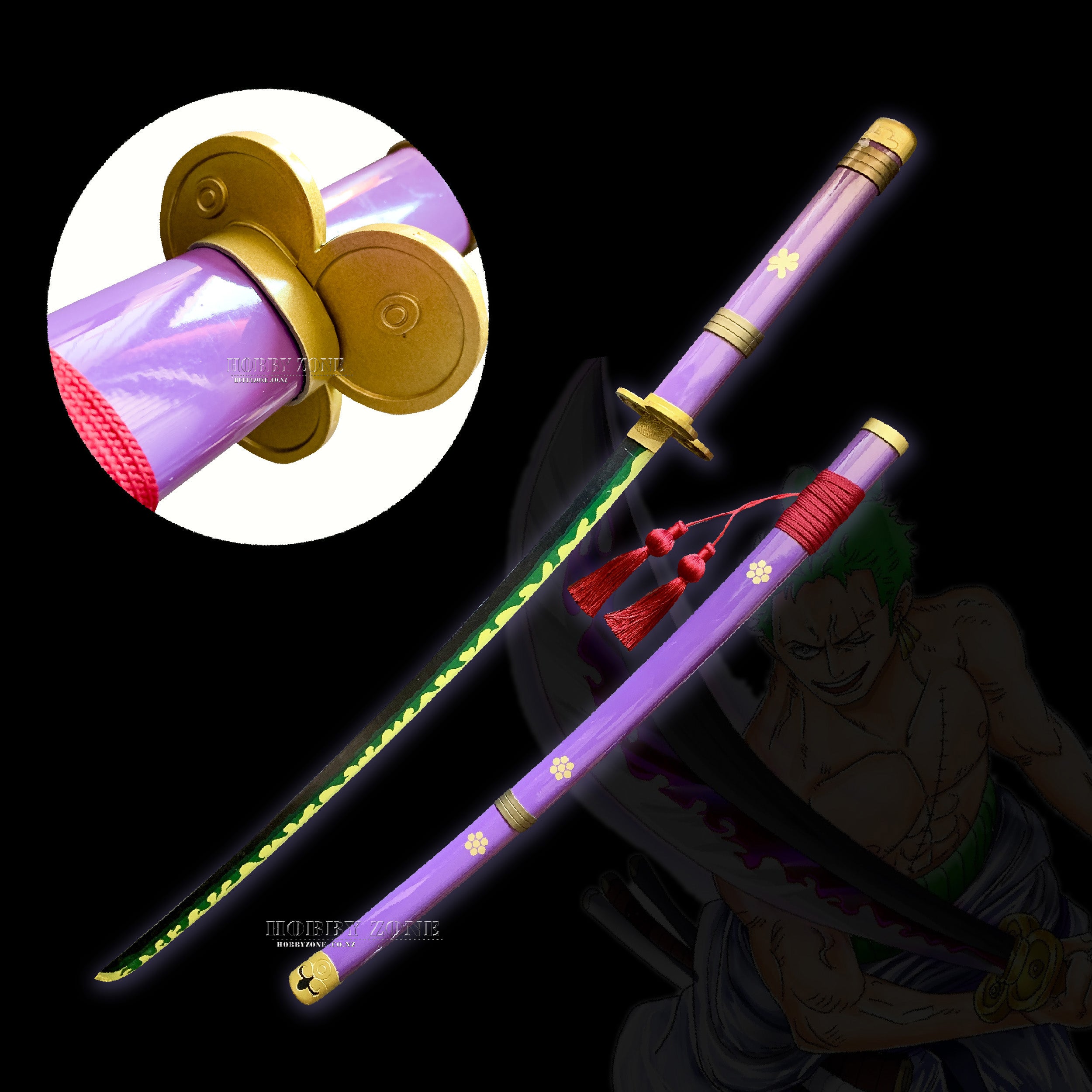 Purple Ame No Habakiri Enma Sword of Roronoa Zoro in Just $88 (Japanes – HS  Blades Enterprise