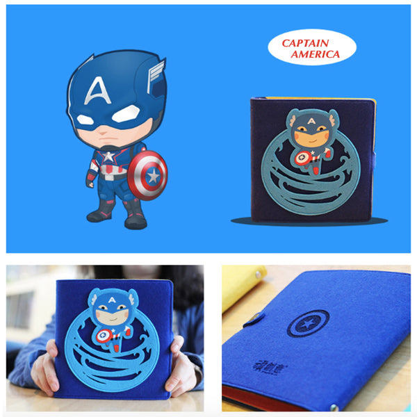 Hand Crafted Superhero Soft Cover Notebook Collection