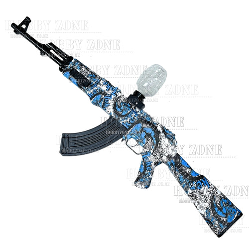 [R18+] "Baroque Blue" AK-47 Gel Ball Blaster [ID Check Required]