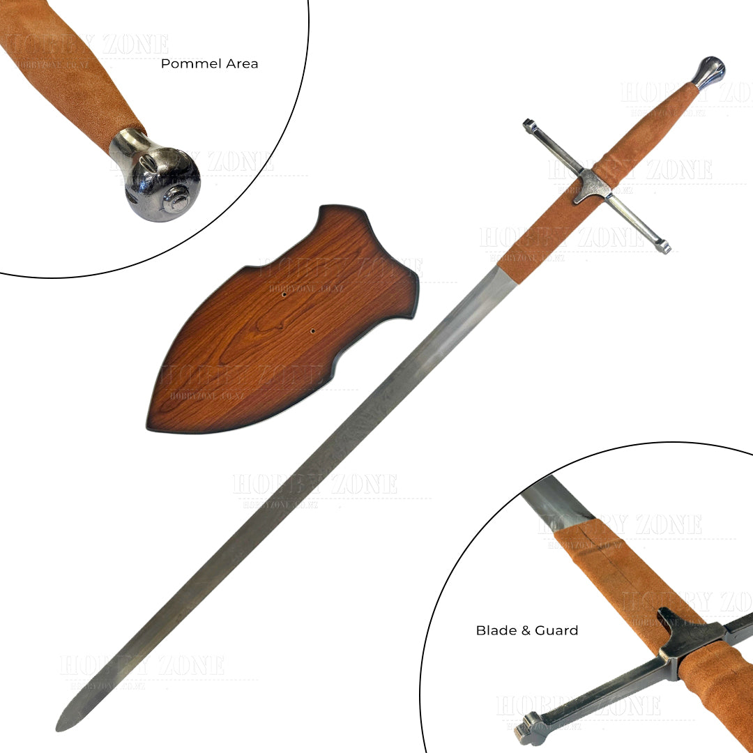 Braveheart - The William Wallace Scottish Claymore Sword with Backboard