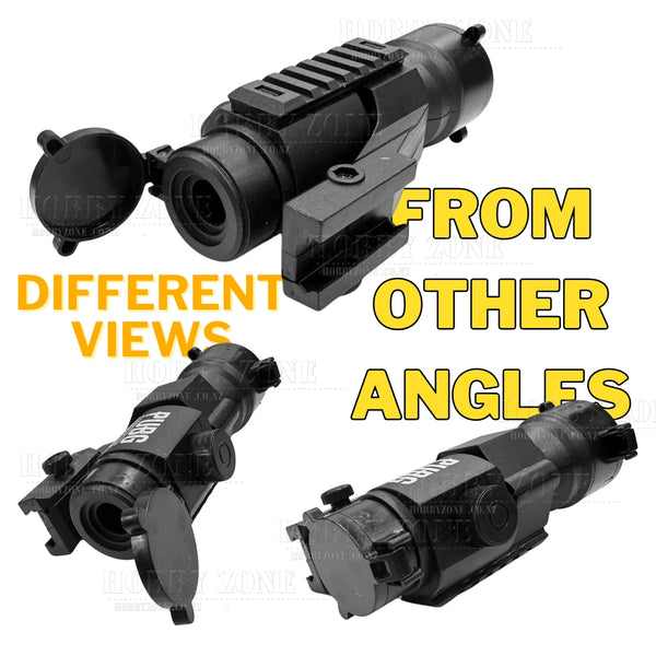 CQB Scope – Compact Fixed Zoom Sight with Flip-Up Covers