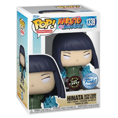 Chase Edition - Naruto: Hinata with Twin Lion Fists Pop! Vinyl Figure - Glow in the Dark