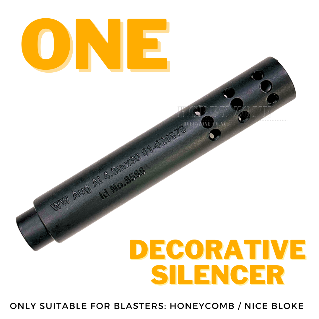 Decorative Silencer for Honeycomb & Nice Bloke Gel Ball Blasters