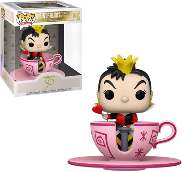 Disney: Queen of Hearts in a Teacup at the Mad Tea Party Attraction 6" Pop! Vinyl Figure - 50th Anniversary