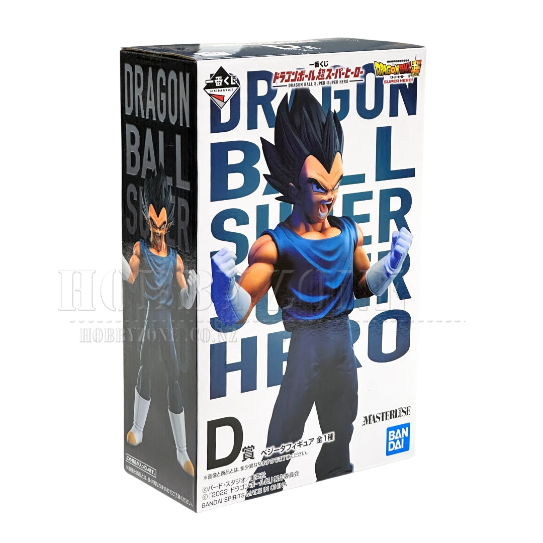 Dragon Ball Super - Super Hero - Vegeta Powering Up Masterlise Figurine - Ichiban Kuji Prize D