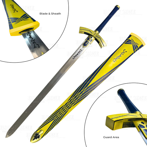Fate Stay Night Zero - Saber Lily Vow Excalibur Long Golden Sword