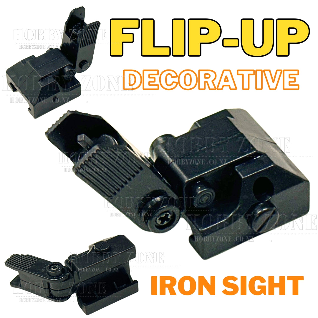 Blaster Railing Flip-Up Decorative Iron Sight - Blaster Railing Attachment | Hobby Zone