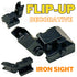 Flip-Up Decorative Iron Sight - Blaster Railing Attachment