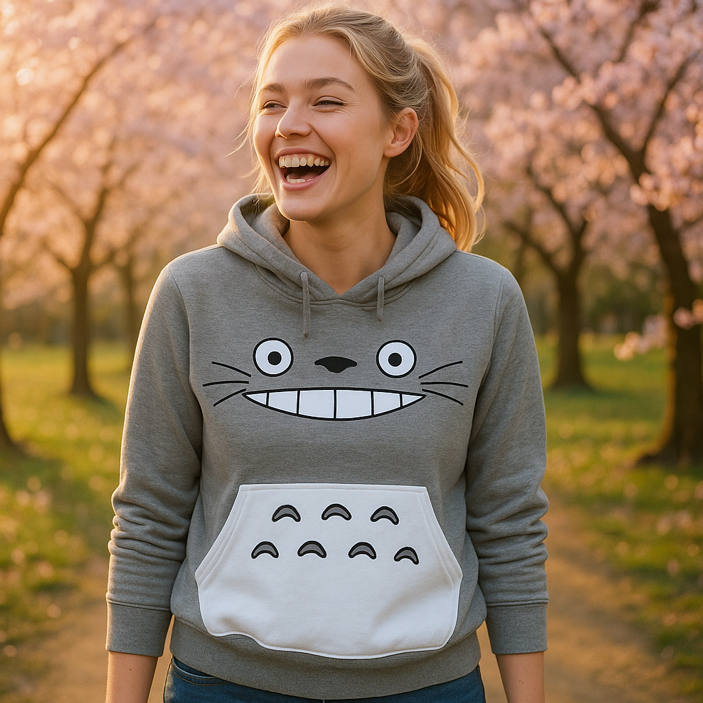 My Neighbor - Totoro Embroided Fleece Hoodie