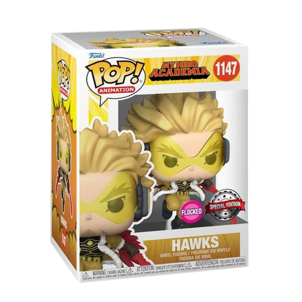 My Hero Academia – Hawks in Flight with Red Feathered Wings Flocked Pop! Vinyl Figure