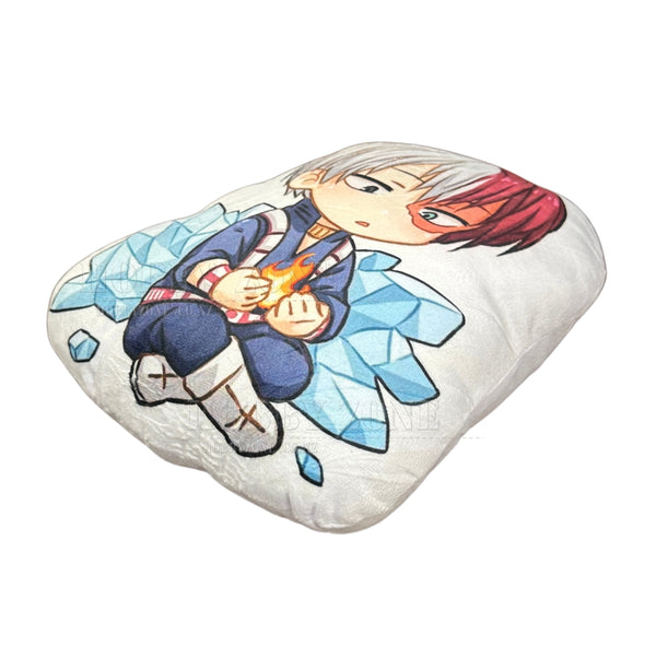 My Hero Academia – Todoroki Holding Fire with Ice Crystals Chibi Plush - Velvet Cushion