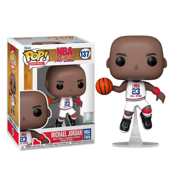 NBA – 1988 All-Star Game – Michael Jordan in White Jersey Pop! Vinyl Figure