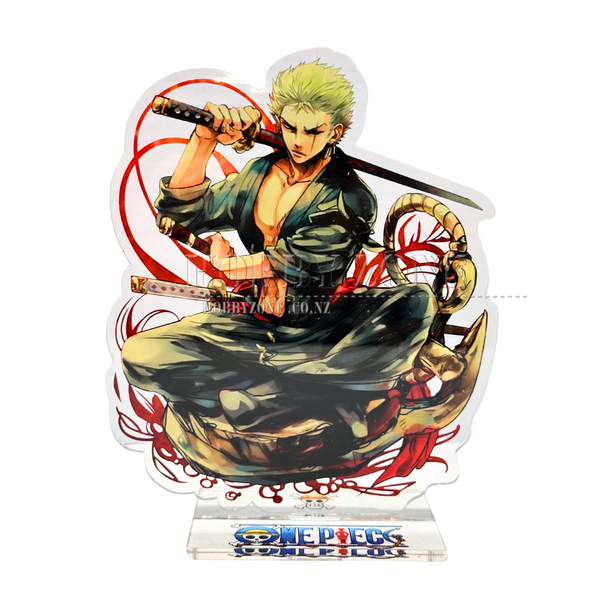 One Piece Zoro Red Swirls Acrylic Stand