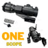 Tactical Gel Blaster Scope – Fixed Zoom with Dual Flip-Up Covers