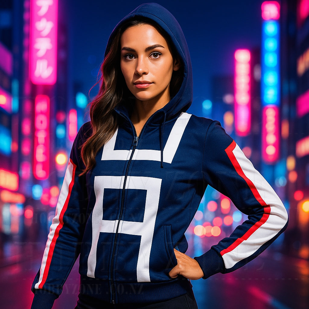 My Hero Academia – U.A. High School Gym Uniform Zip-Up Hoodie – Class 1-A Cosplay Jacket