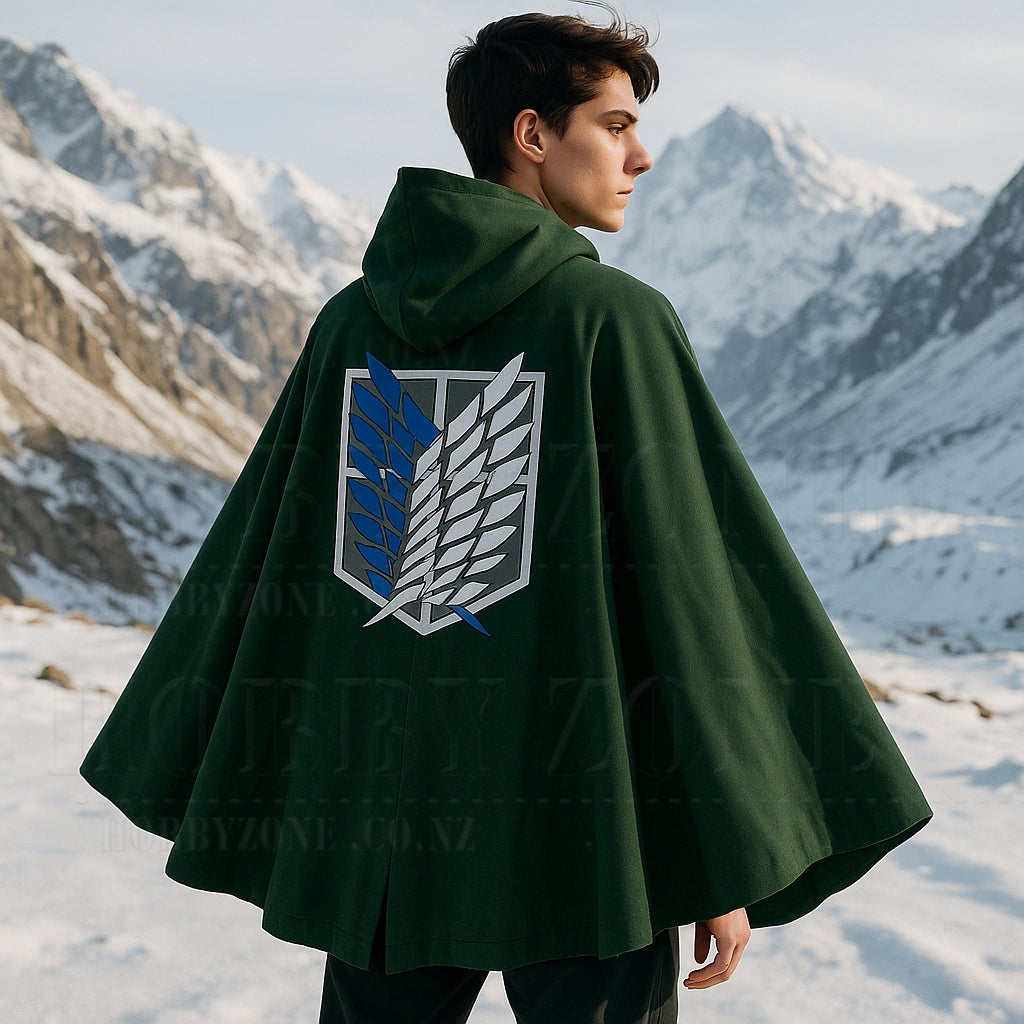 Attack on Titan – Wings of Freedom Survey Corp Cloak - Green Cosplay Cape