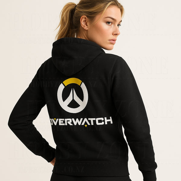 Overwatch – Black Cosplay Zip-Up Hoodie