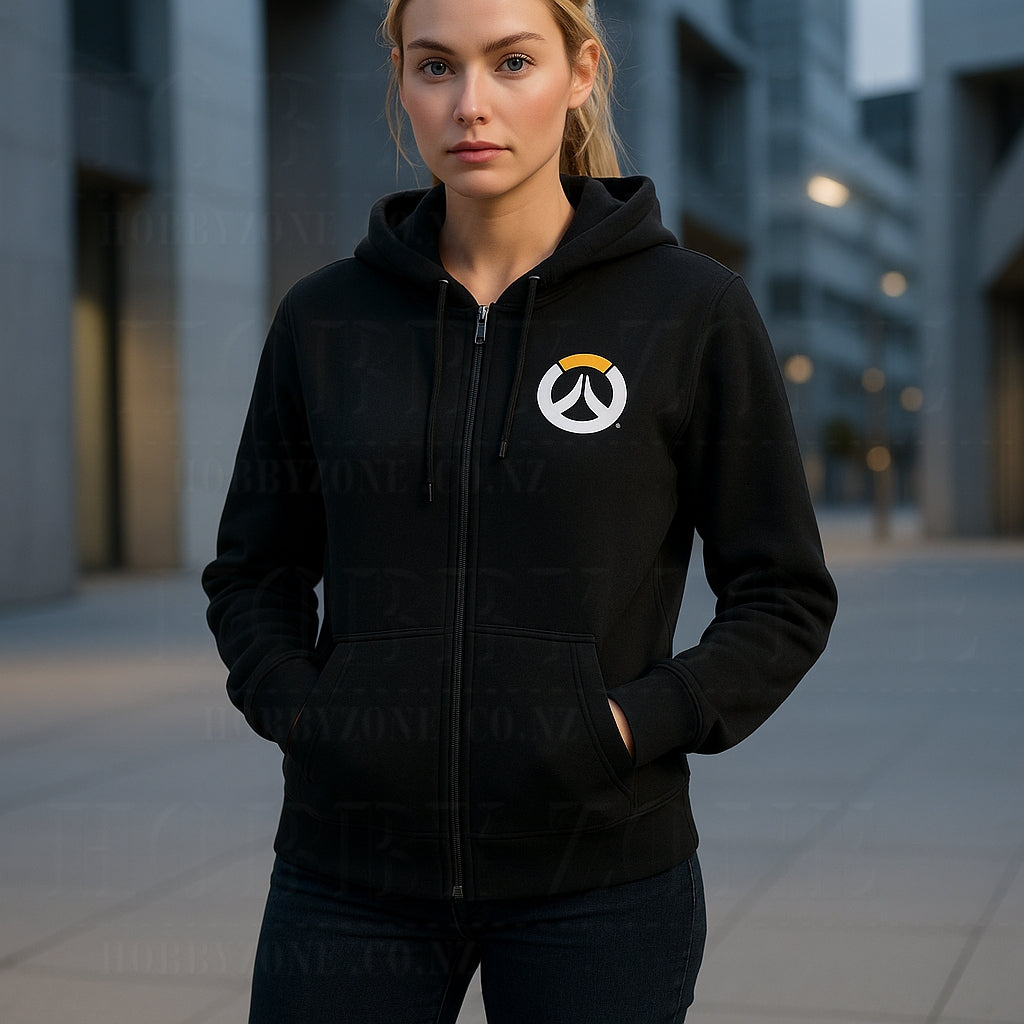 Overwatch – Black Cosplay Zip-Up Hoodie