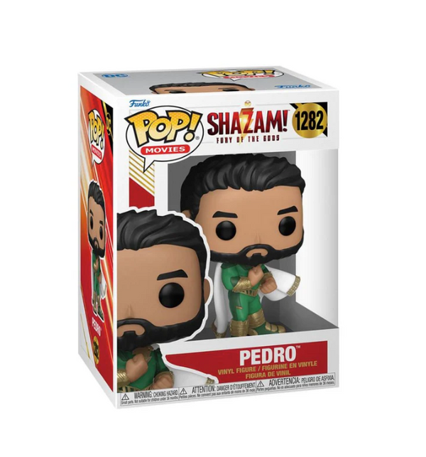 Shazam! Fury of the Gods - Pedro Peña Clenching His Fists in Green Suit with White Cape Pop! Vinyl Figure