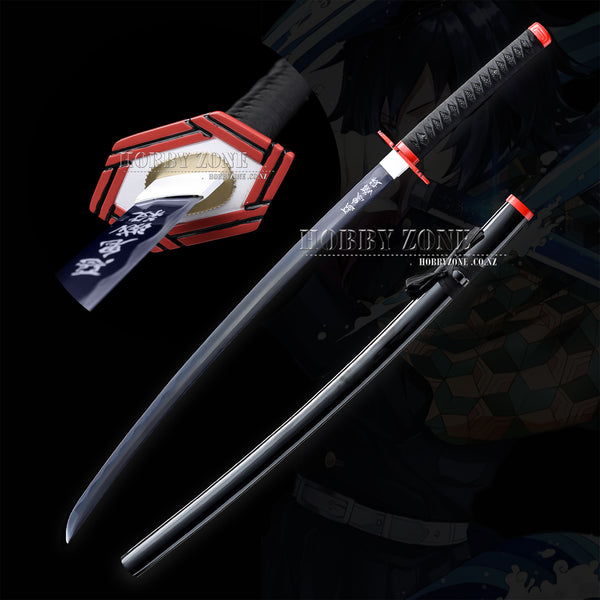 Hand Forged Demon Slayer Giyuu Tomioka Nichirin Sword-Black