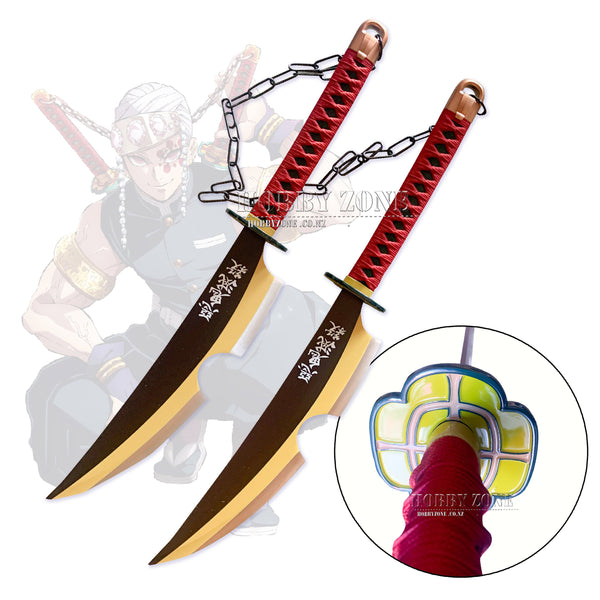 Demon Slayer Tengen Uzui Sound Breathing Sword Knife Set