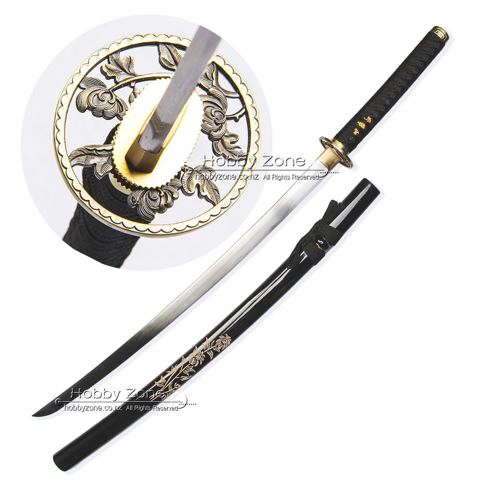 Hand Forged Full Tang Japanese Samurai Katana Collection- Chrysanthemu ...