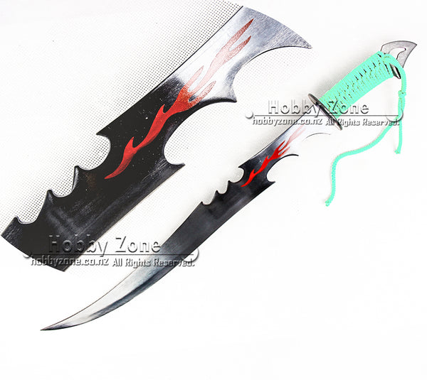 Zombie Killer Full Tang Fantasy Flame Blade Ninja Sword Machete 1