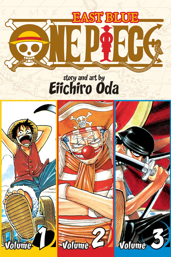One Piece Three Volumes In One Manga - Volume 1-2-3