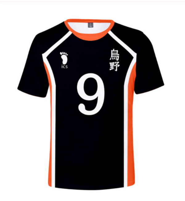 Haikyuu - Cosplay T-shirt Karasuno High School Volleyball Jersey Top