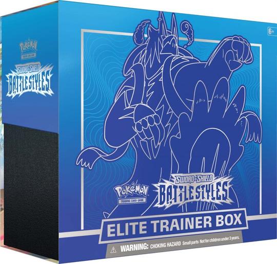 Pokémon TCG Collector Cards: Sword & Shield - Blue Battle Styles Elite Trainer Box