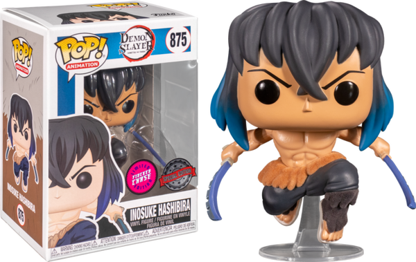 Flocked Chase Edition - Demon Slayer - Inosuke Hashibira Pop! Vinyl Figure