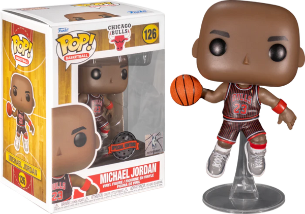 NBA: Chicago Bulls - Michael Jordan Pinstripe Jersey Pop! Vinyl Figure