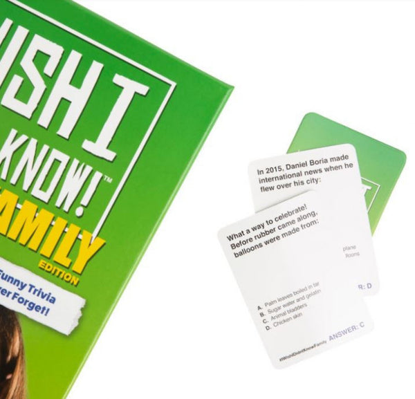I Wish I Didn't Know! Family Edition - Card Game