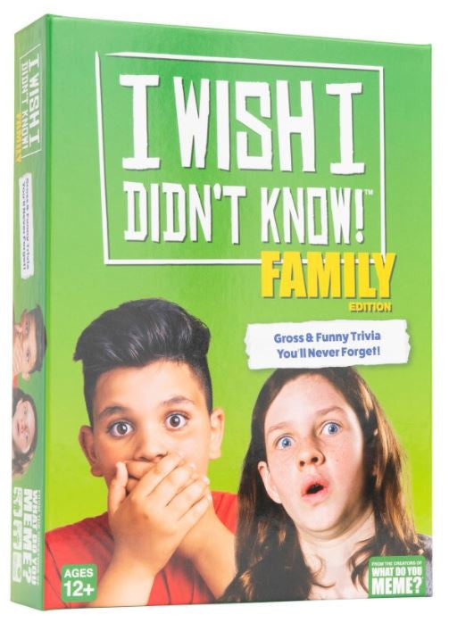 I Wish I Didn't Know! Family Edition - Card Game