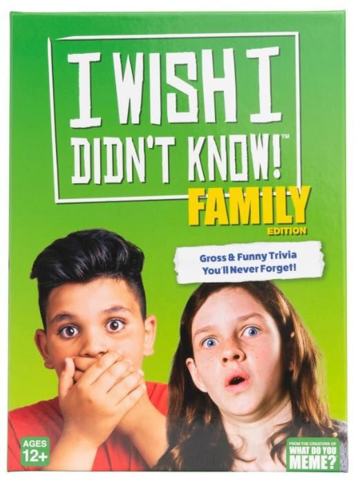 I Wish I Didn't Know! Family Edition - Card Game
