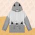 Cute Grey and White Cat Pullover Hoodie