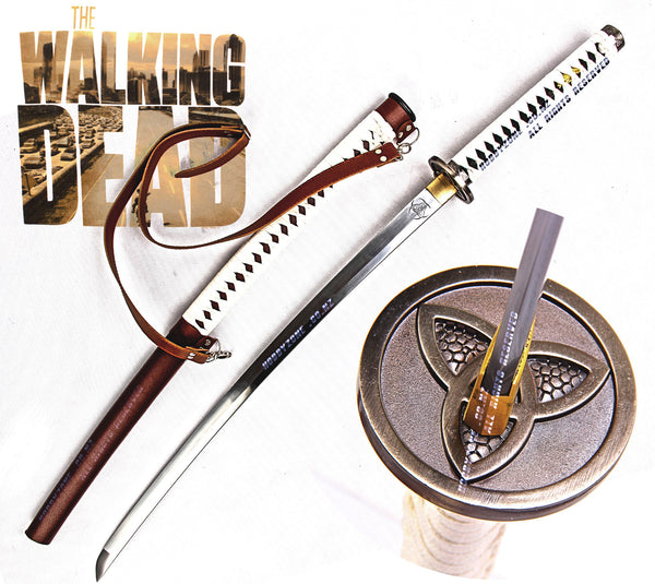 The Walking Dead Michionne's Hand Forged Full Tang Samurai Katana Sword
