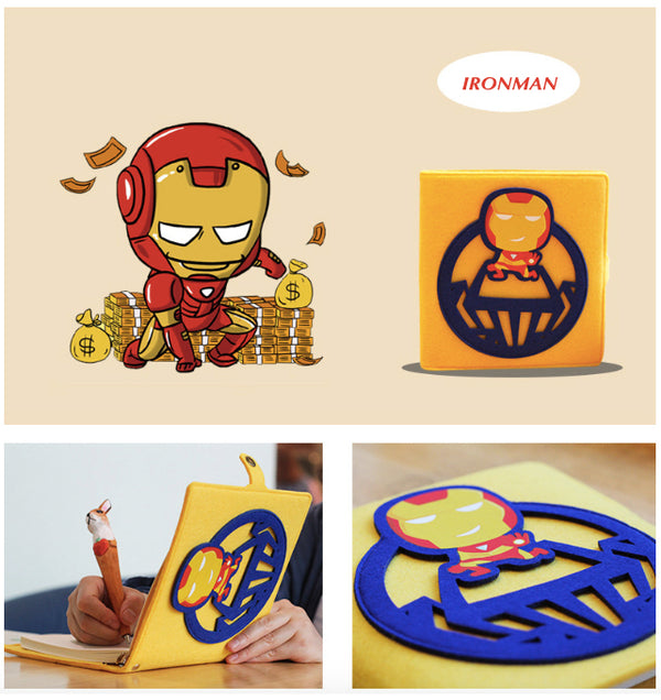 Hand Crafted Superhero Soft Cover Notebook Collection