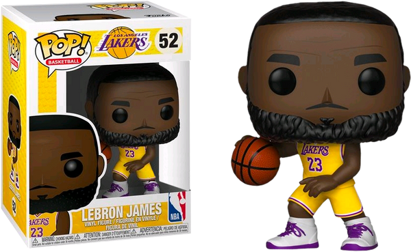 NBA Basketball - LeBron James L.A. Lakers Yellow Uniform Pop! Vinyl Figure | Hobby Zone