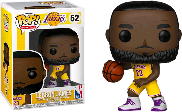 NBA Basketball LeBron James L.A. Lakers Yellow Uniform Pop Vinyl Figure Hobby Zone Hobby Zone