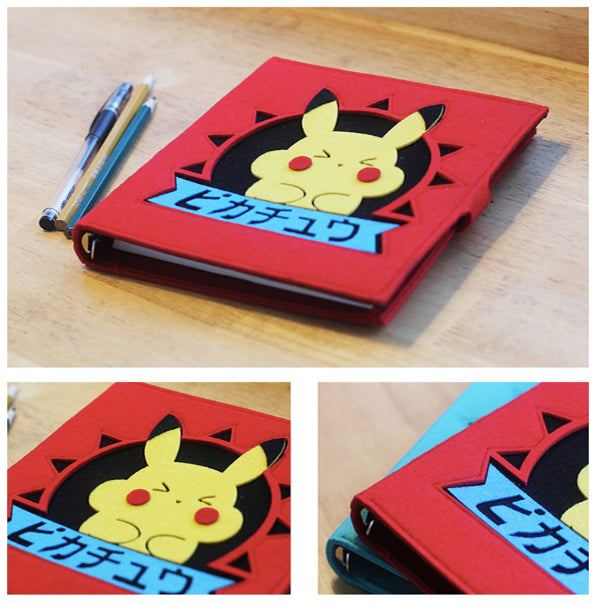 Hand Crafted Pokemon Pikachu Soft Cover Notebooks