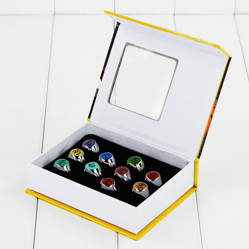 Naruto Akatsuki Members Cosplay Colourful Rings Set | Hobby Zone