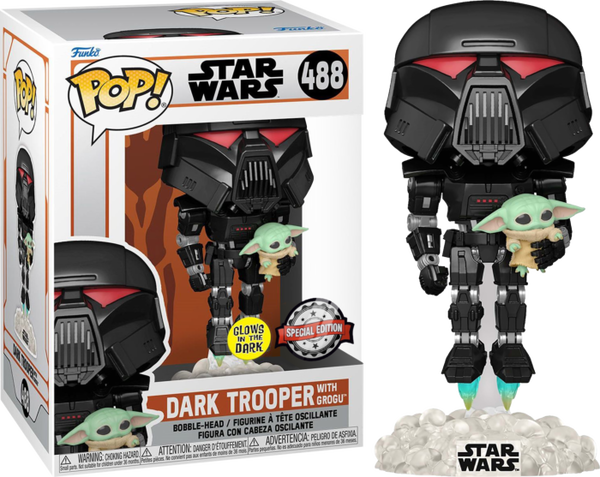 Star Wars - Dark Trooper with Grogu Pop! Vinyl Figure