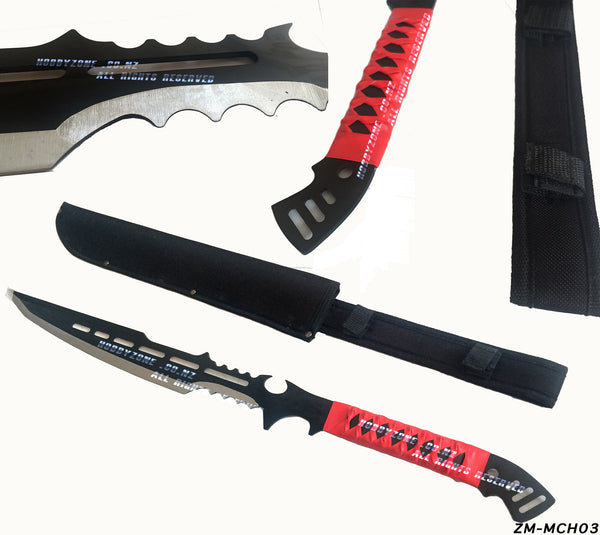 Zombie Killer Full Tang Black Ninja Sword Machete 3
