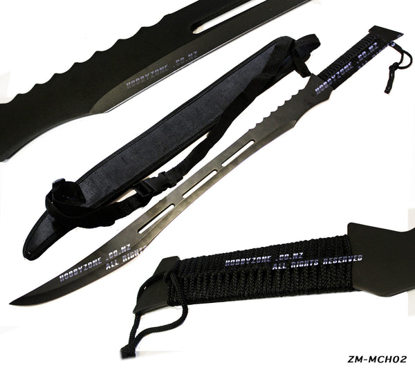 Zombie Killer Full Tang Black Ninja Sword Machete 2